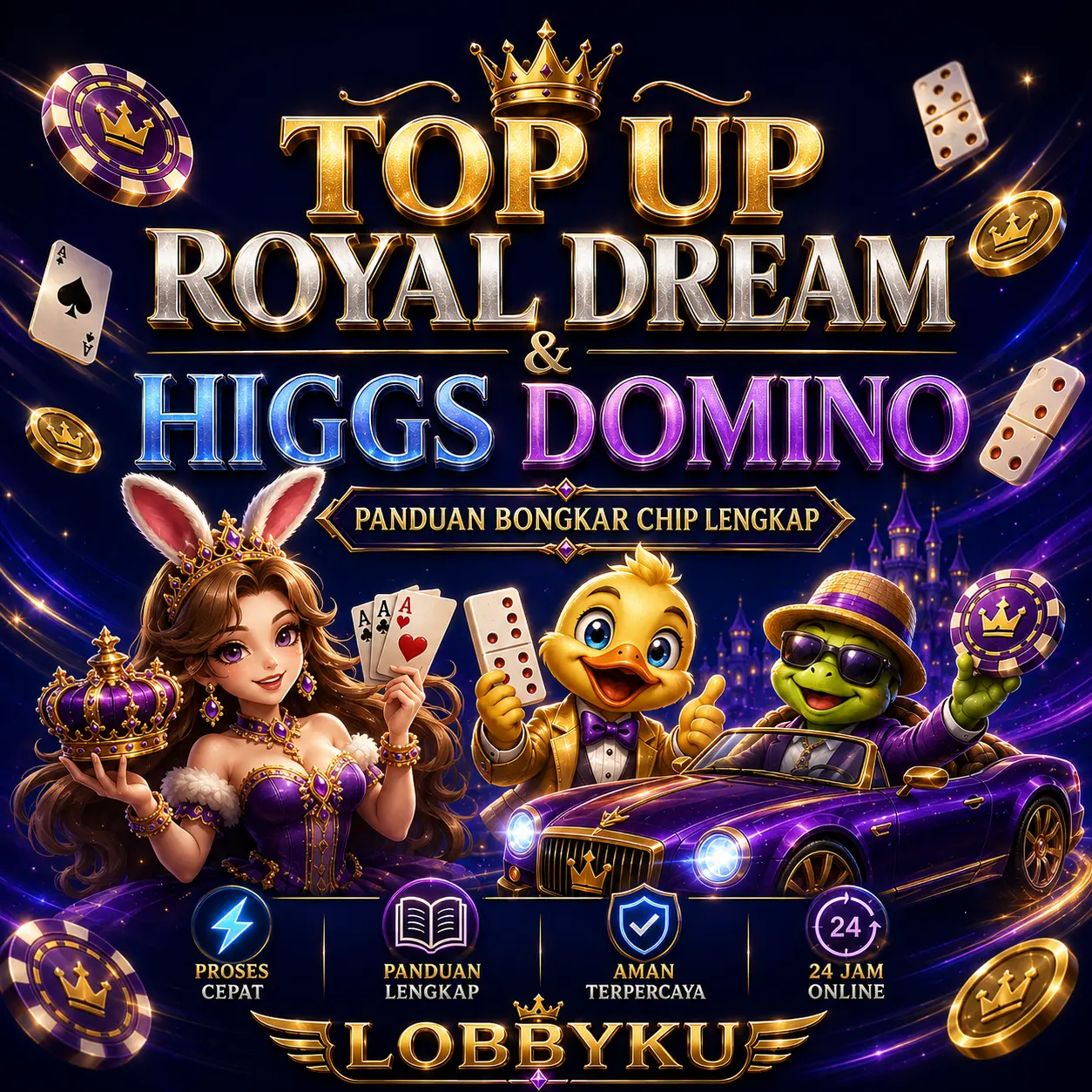 Top Up Royal Dream dan Higgs Domino - Panduan Bongkar Chip