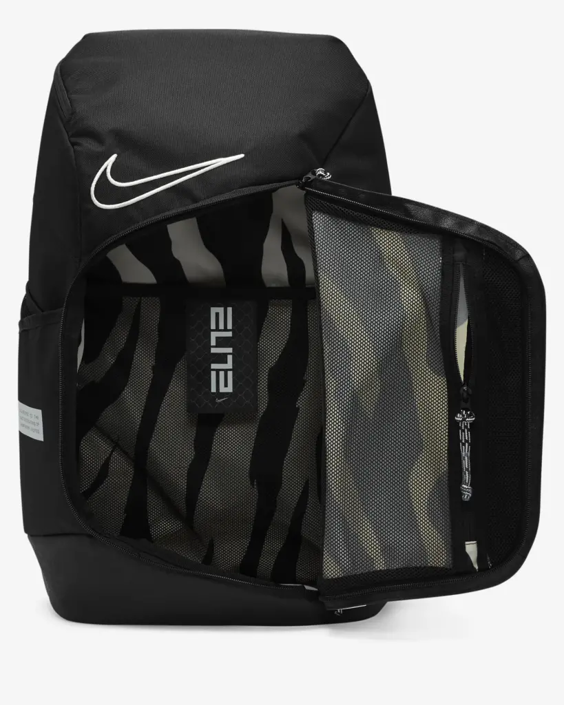 Nike Elite Pro main compartment opens from the front