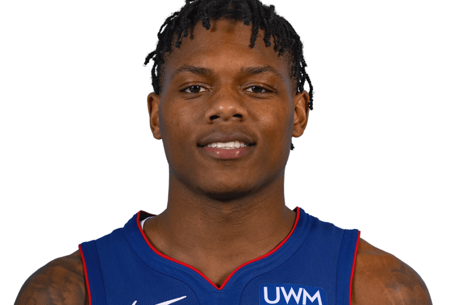 Marcus Sasser NBA Player Detroit Pistons